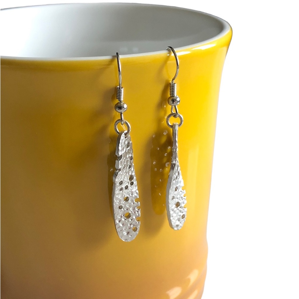 Silver Dangle Earrings - Picture 2 of 5